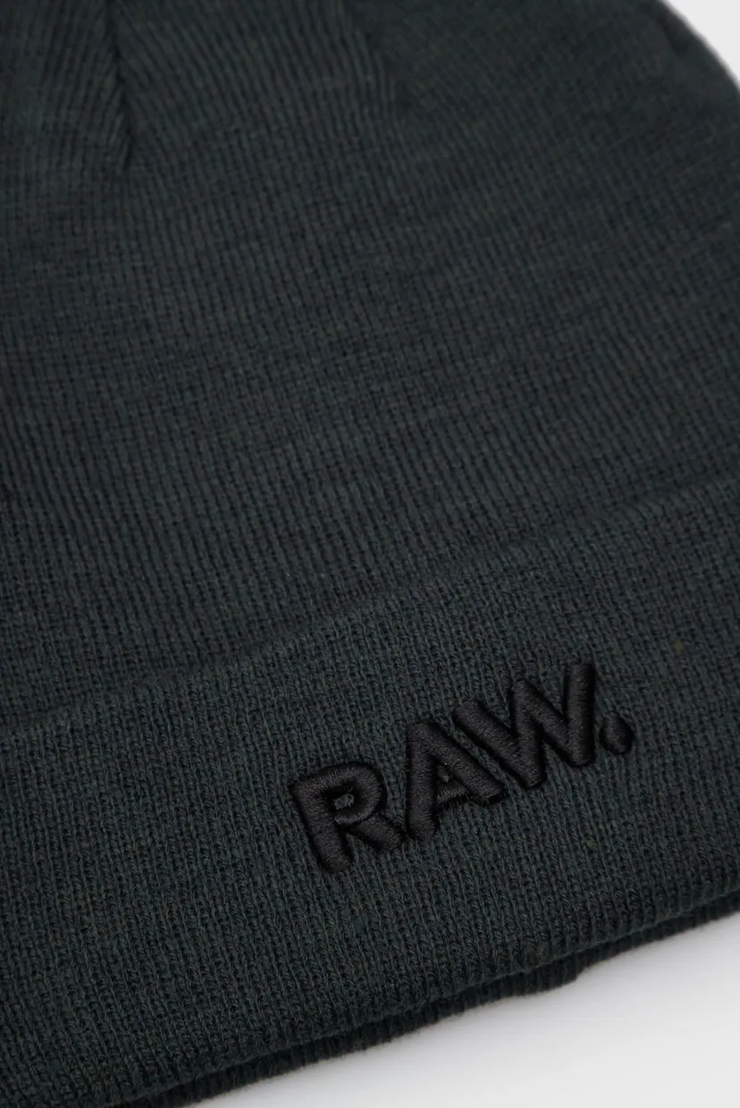 Темно-зелена шапка Effo raw long beanie 3