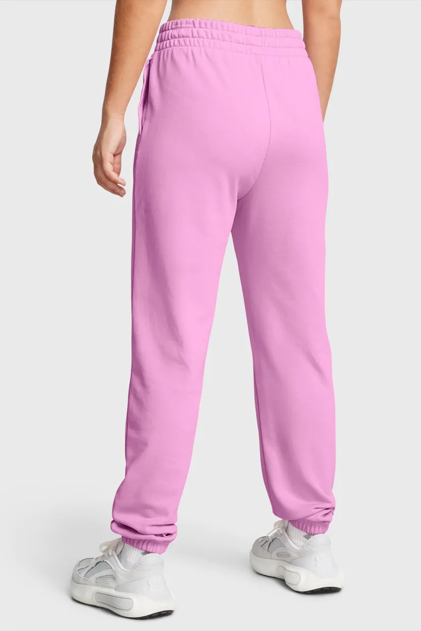 Жіночі рожеві спортивні штани UA Rival Terry Jogger 3