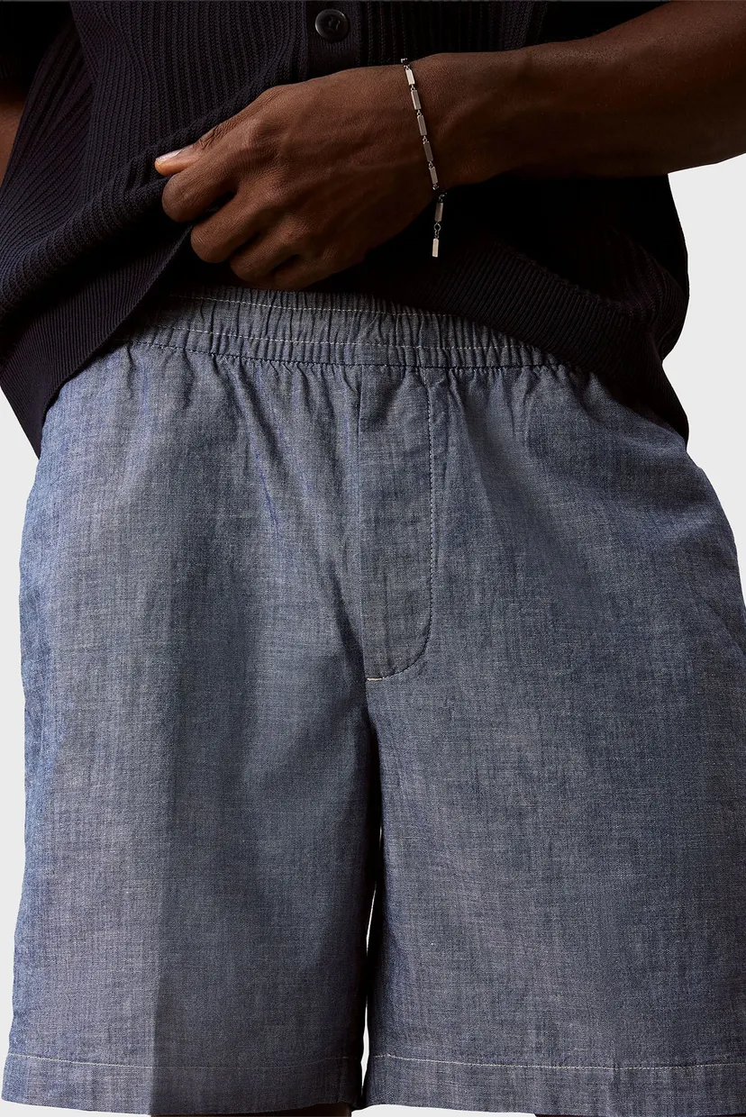 Чоловічі сині шорти CHAMBRAY 4
