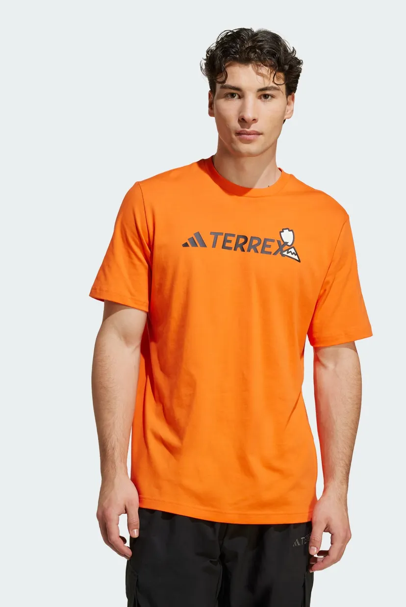 Чоловіча помаранчева футболка Terrex Graphic adidas JI9166 — MD
