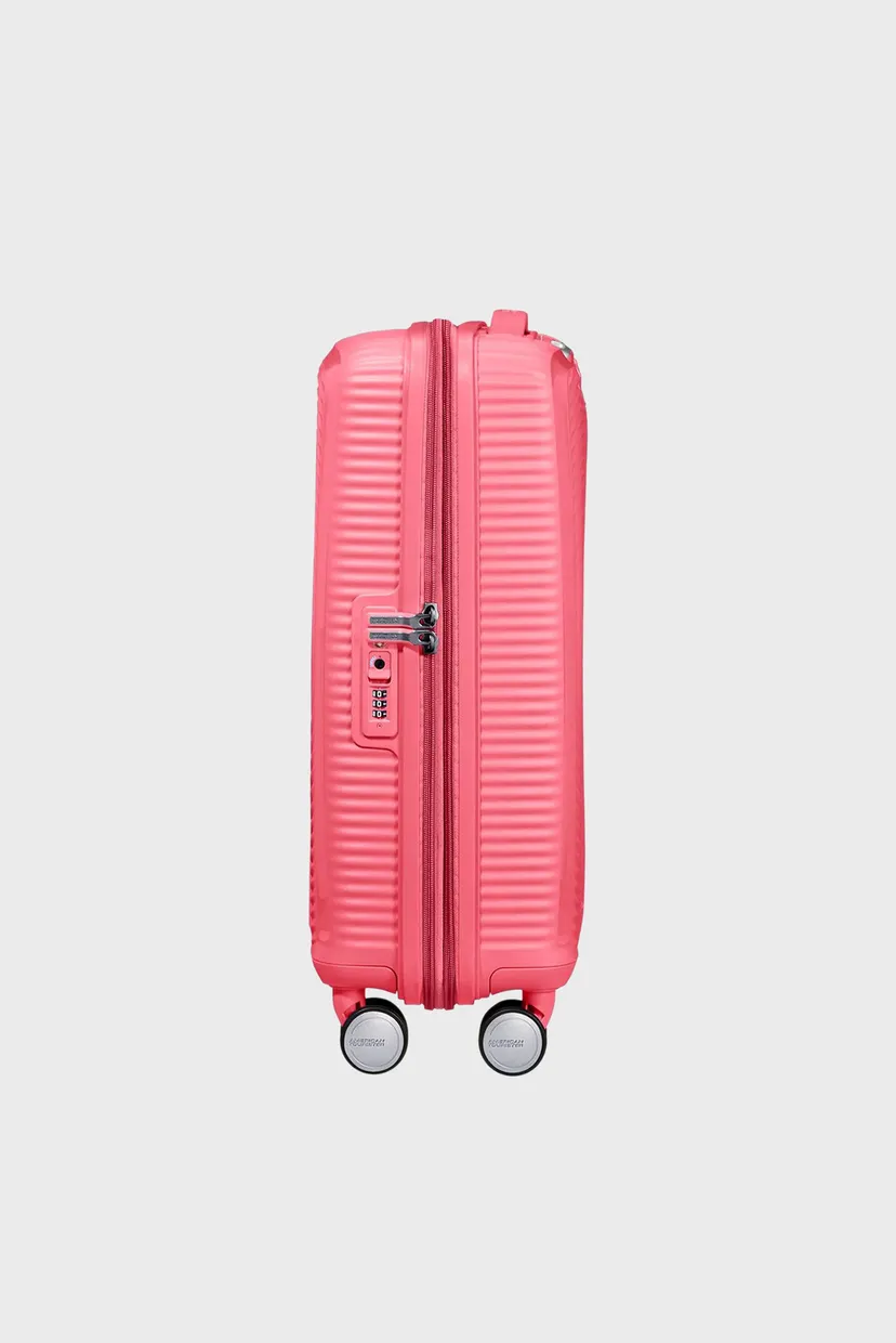 Женский розовый чемодан 55 см SOUNDBOX PINK 4