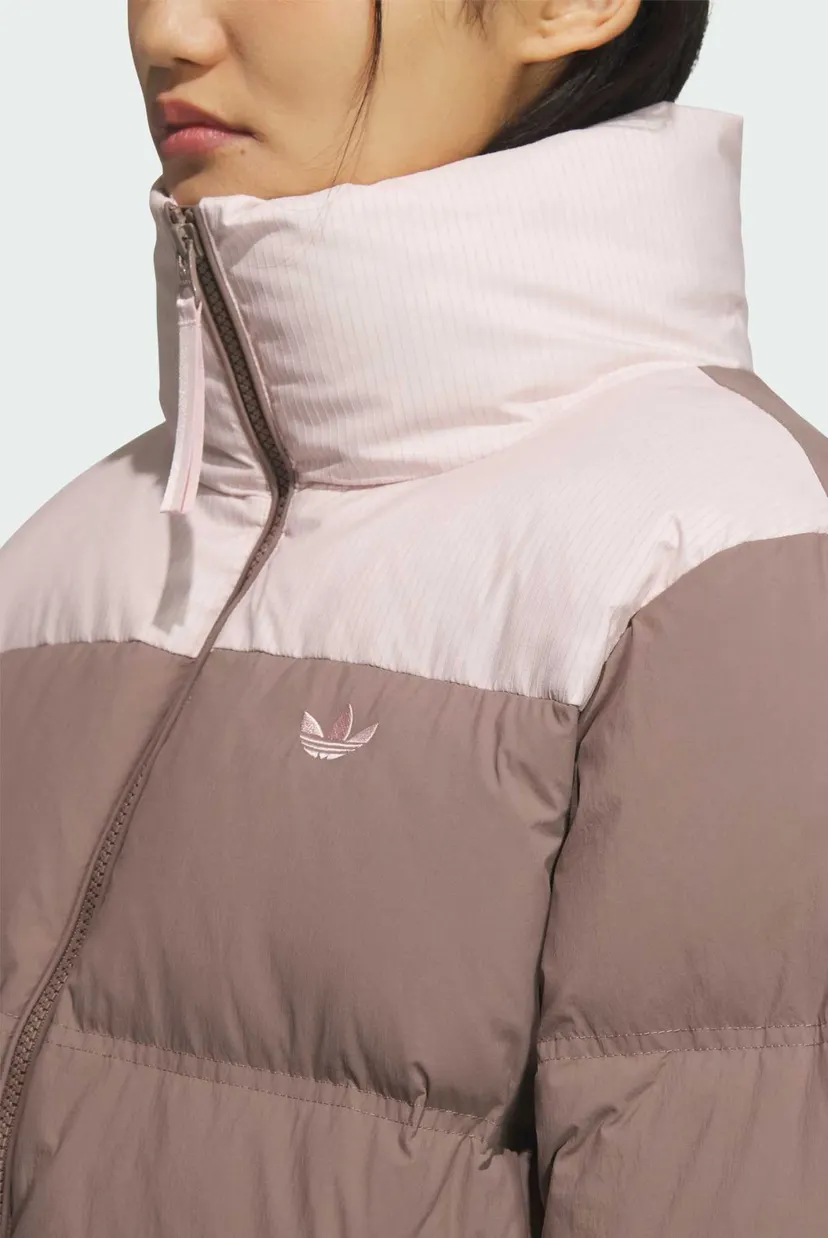 Женская коричневая куртка SHORT DOWN PUFF 4
