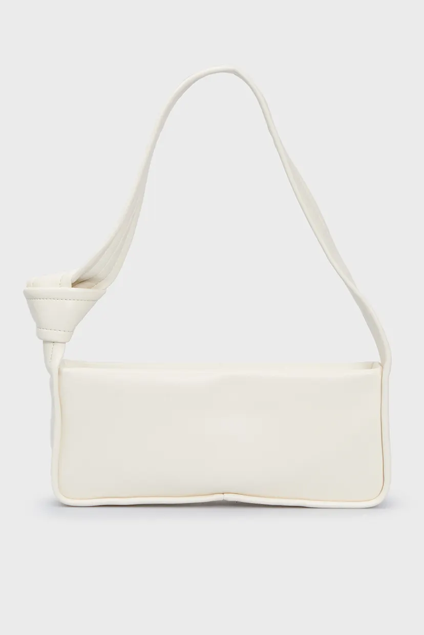 Женская белая сумка KNOTTED SHOULDER BAG26 4