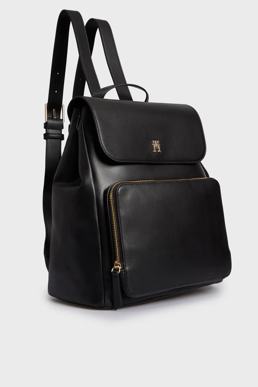 Жіночий чорний рюкзак TH SOFT UTILITY BACKPACK PU 3