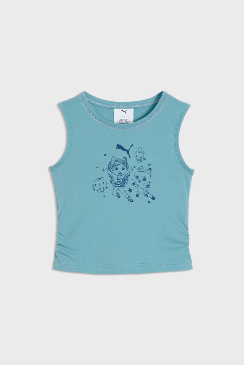 Дитяча бірюзова майка PUMA x GABBY'S DOLLHOUSE Slim Tank Top Kids 4