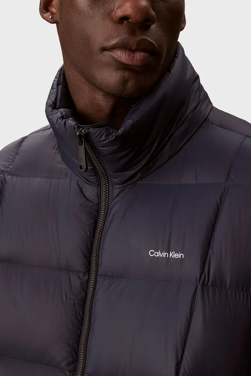 Мужской темно-синий пуховик NYLON QUILTED DETACHABLE 6