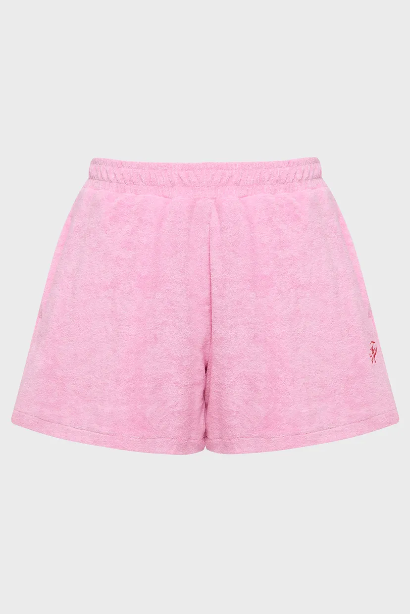 Женские розовые шорты TOWELING 6