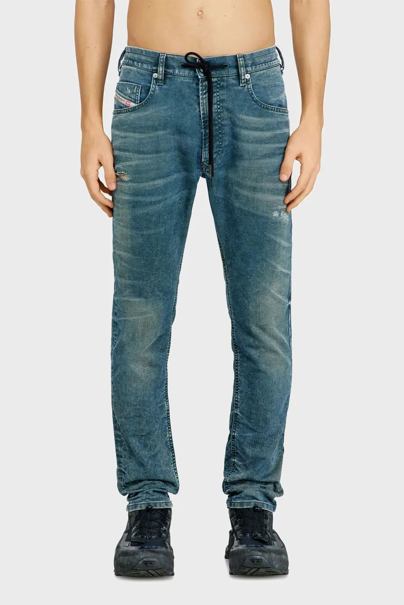 Diesel WASH0074Y W30L32【定価3万円】 Джинсы Diesel 2032 D-KROOLEY-B JOGG мужские цвет чёрный A14847