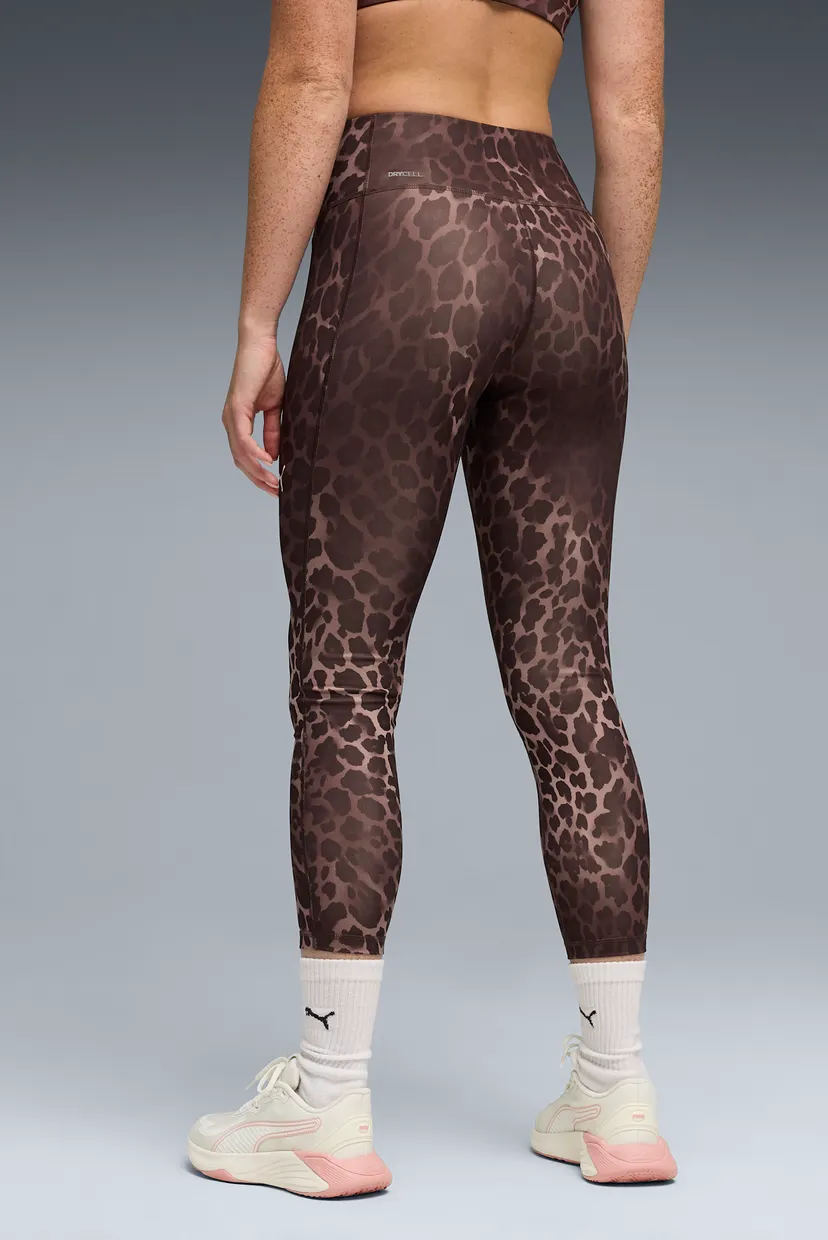Жіночі коричневі тайтси з візерунком TRAIN ALL DAY Training Tights Women 3