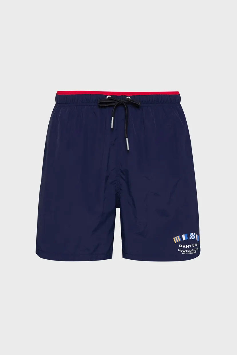 Чоловічі темно-сині плавальні шорти FLAG PRINT SWIM SHORTS 6