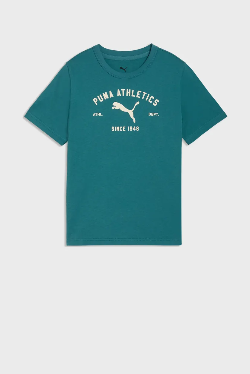 Дитяча бірюзова футболка PUMA Class Graphic Tee Youth 4