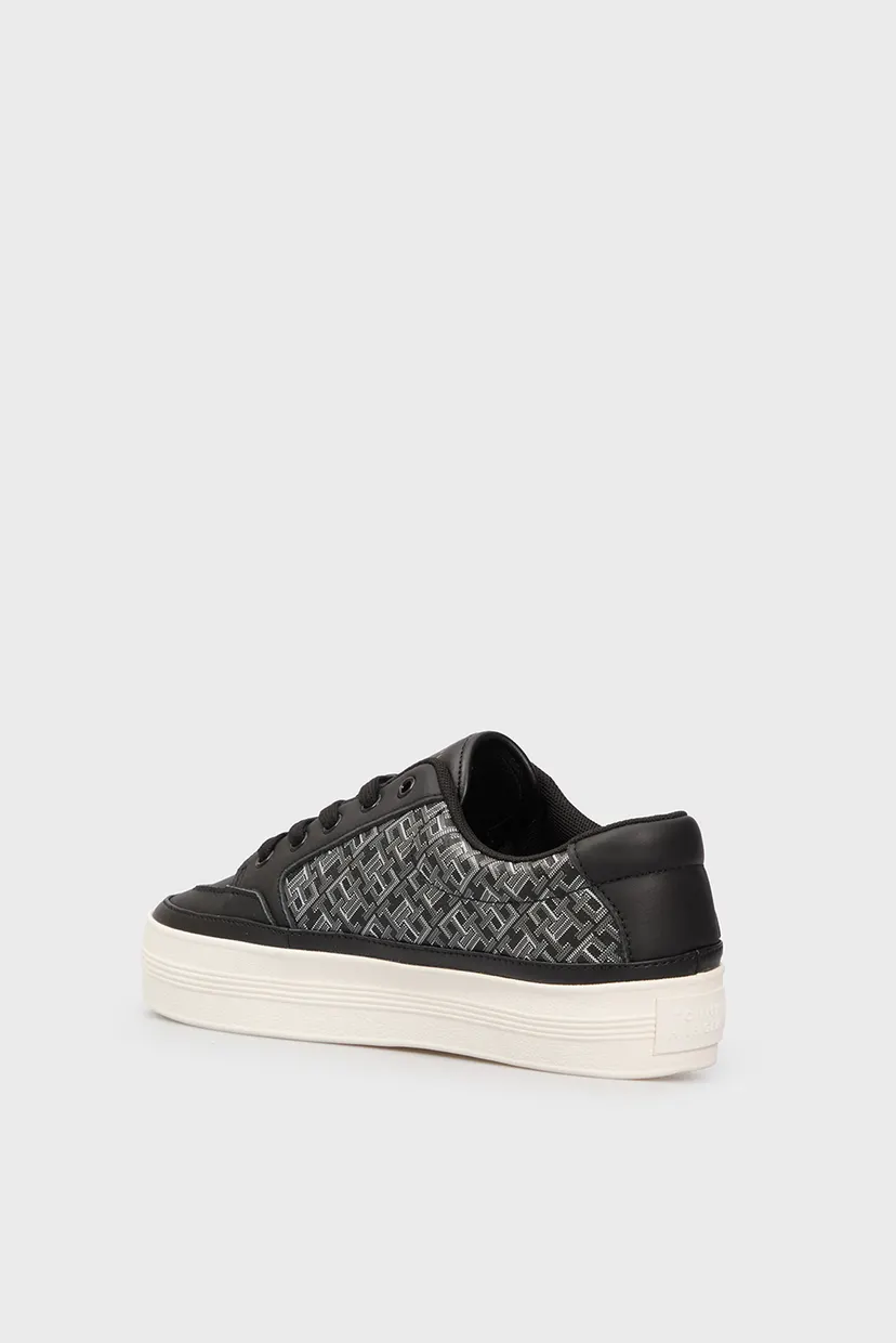 Жіночі чорні шкіряні снікерси VULC LEATHER SNEAKER MONOGRAM 5