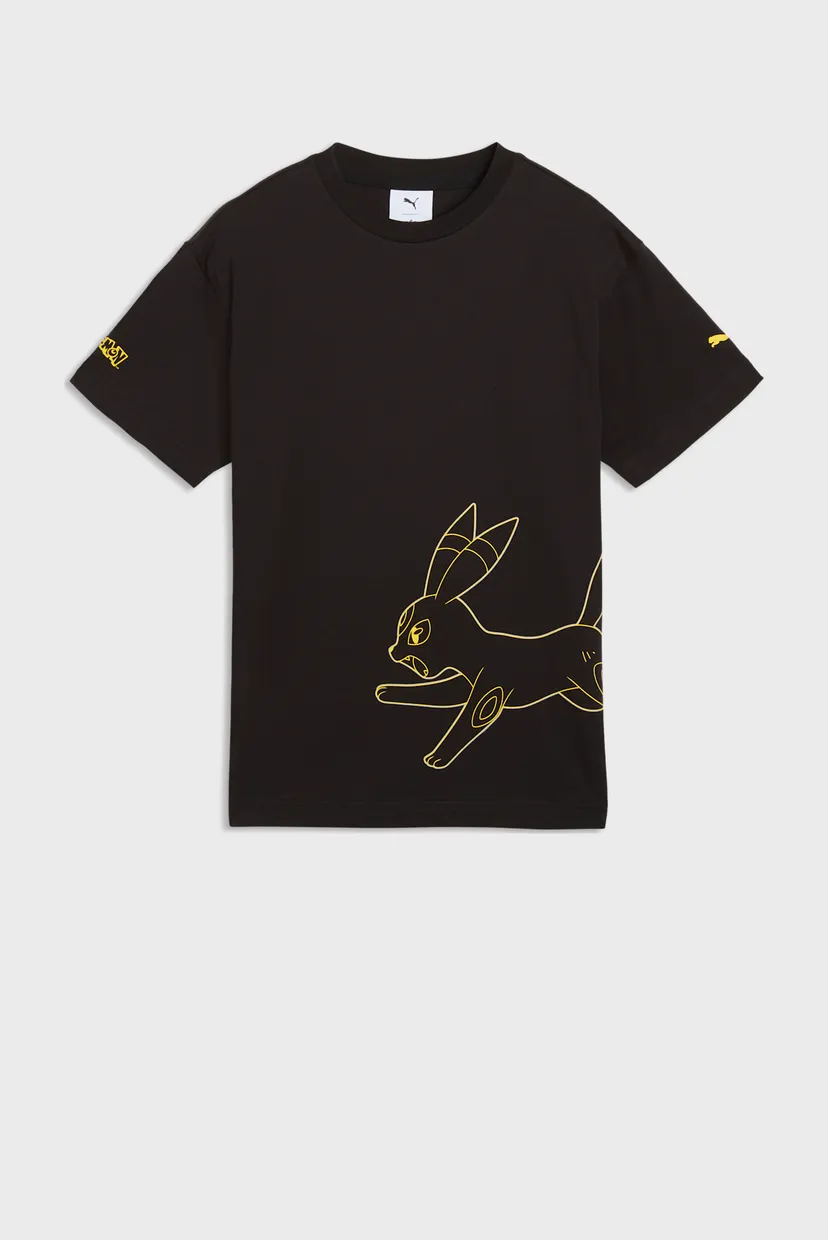 Детская черная футболка PUMA x POKEMON Relaxed Graphic Tee Youth 4