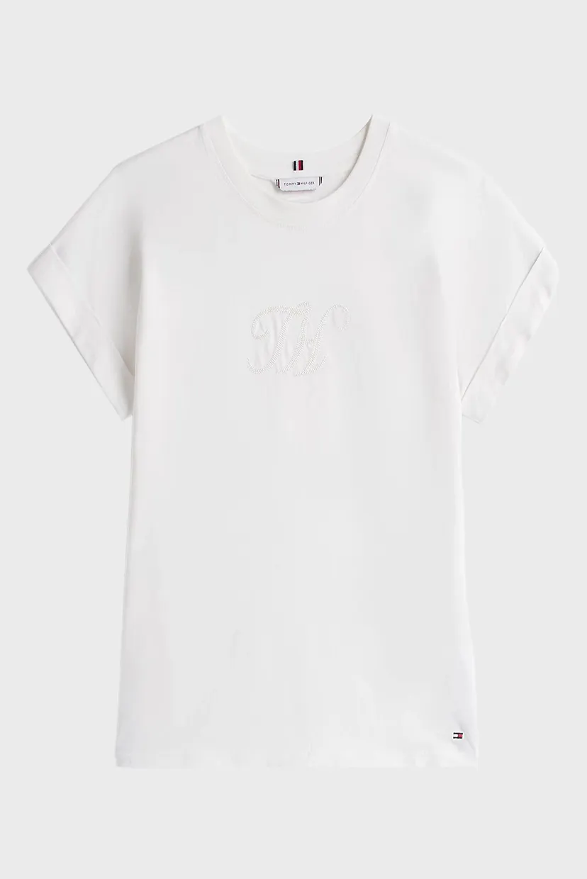 Женская белая футболка FLORAL SCRIPT MDRN 5
