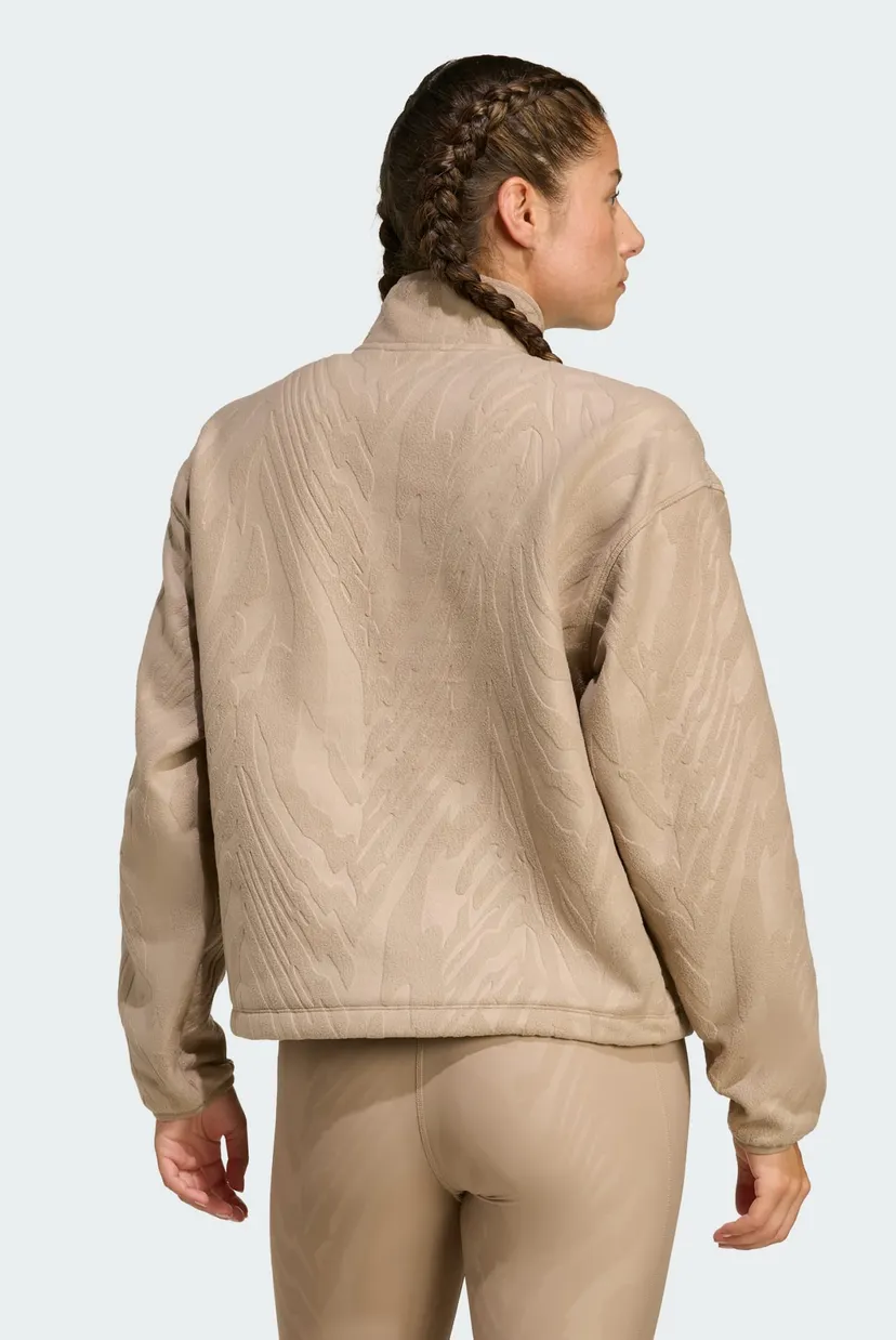 Женская бежевая спортивная кофта AOP Polar Fleece 3