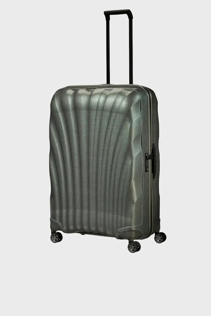Темно-зелена валіза 81 см C-LITE METALLIC GREEN 6