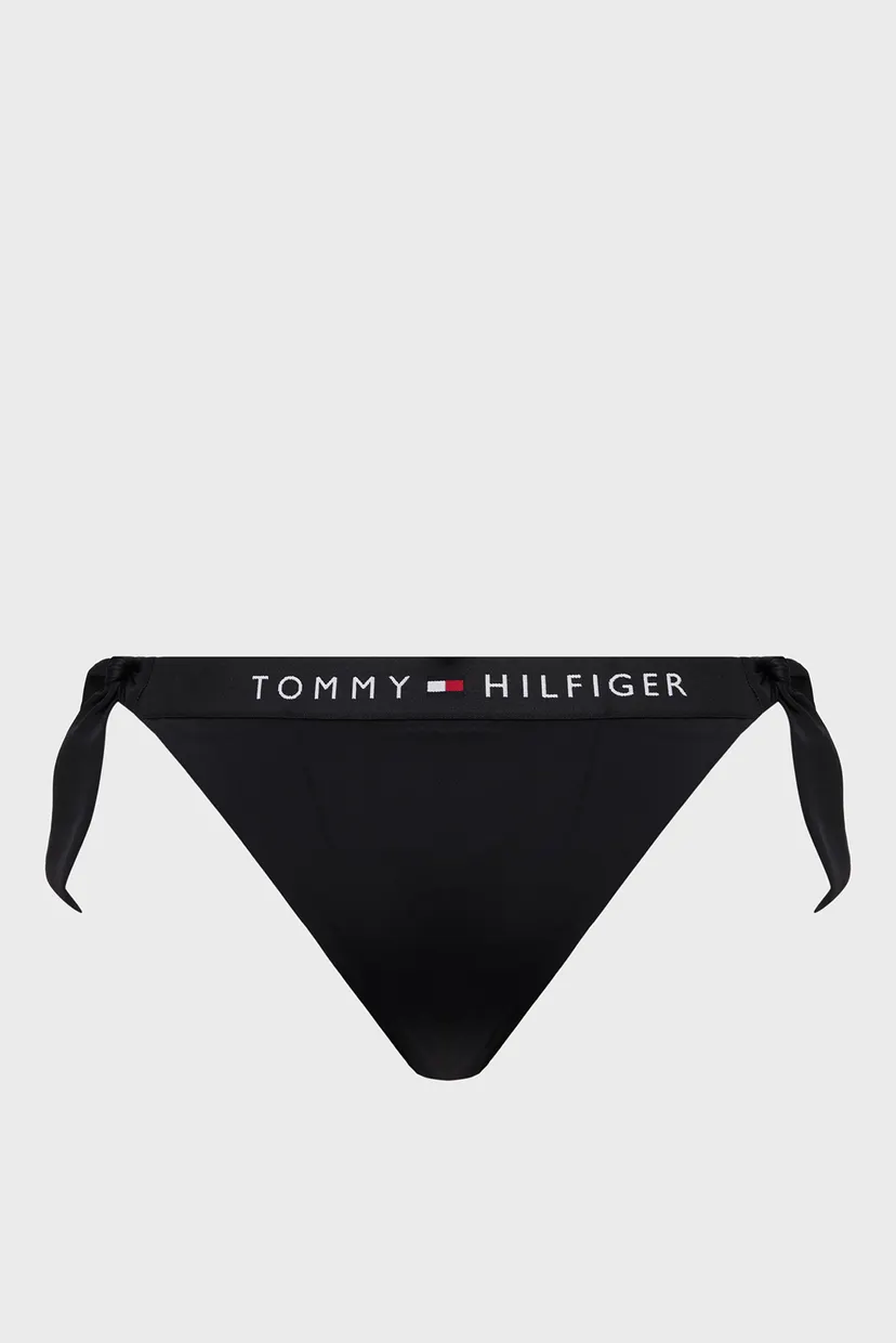 Женские черные трусики от купальника SIDE TIE CHEEKY BIKINI 7