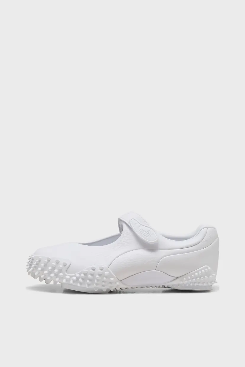 Женские белые кожаные балетки Mostro Fey Leather Shoes Unisex 5