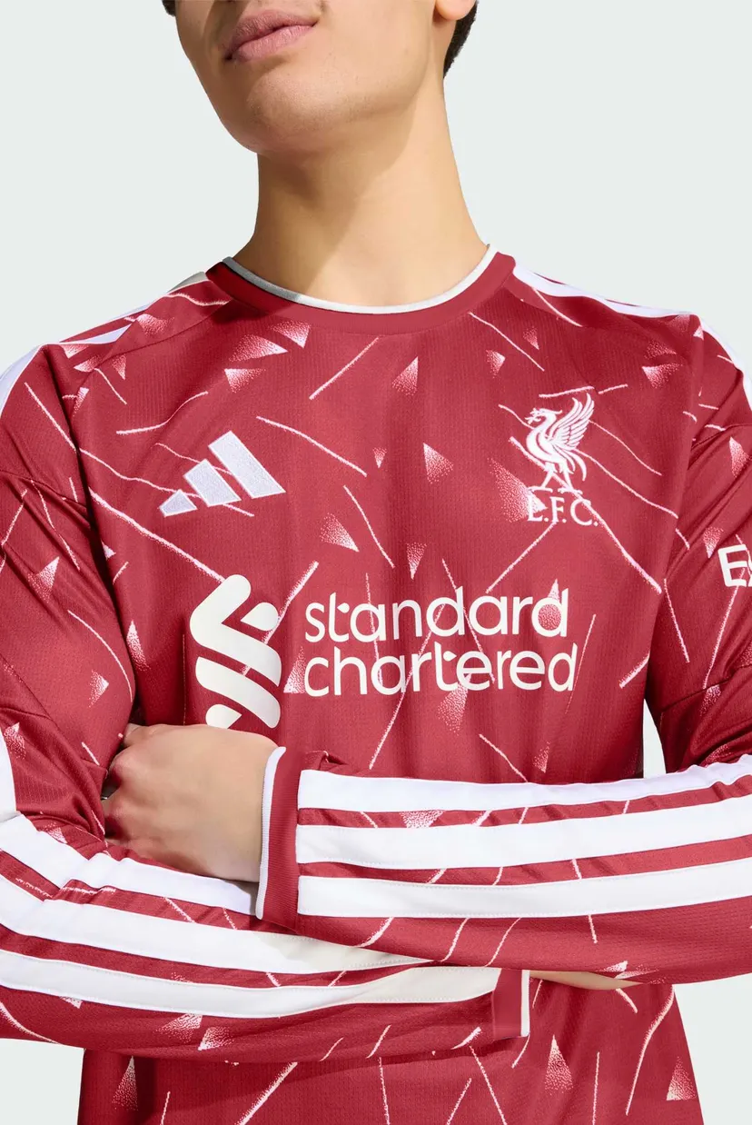 Чоловічий червоний лонгслів з візерунком Liverpool FC 26/27 4