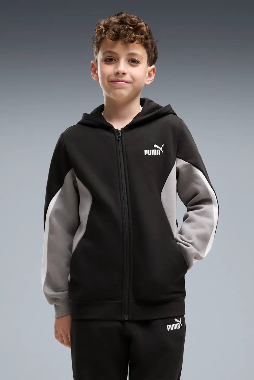 Дитячий чорний спортивний костюм (худі, брюки) Essentials Colourblocked Full-Zip Tracksuit Youth 3