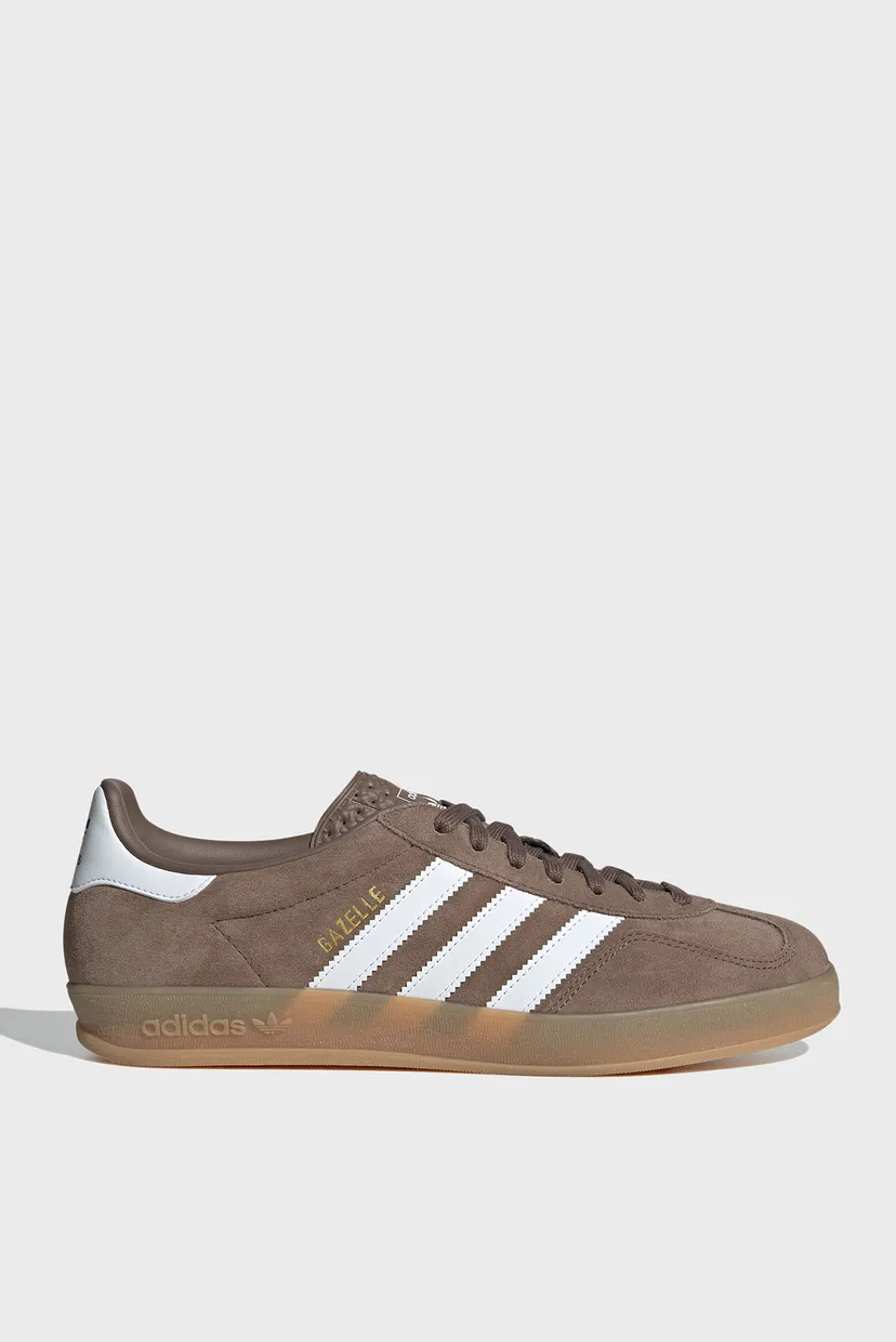 Чоловічі коричневі замшеві снікерси Gazelle Indoor adidas JQ0175