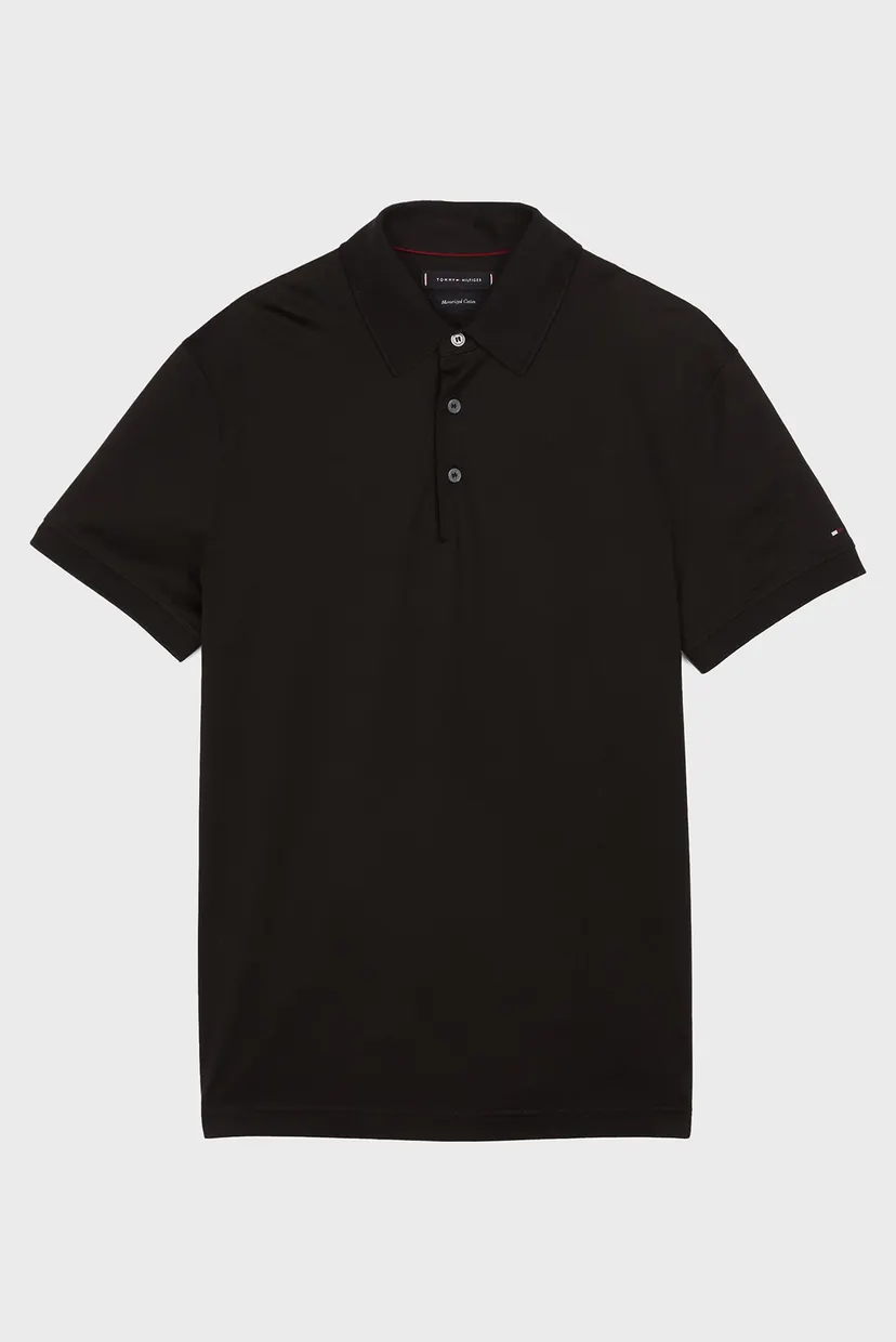 Чоловіче чорне поло DC MERCERIZED SLIM POLO 5