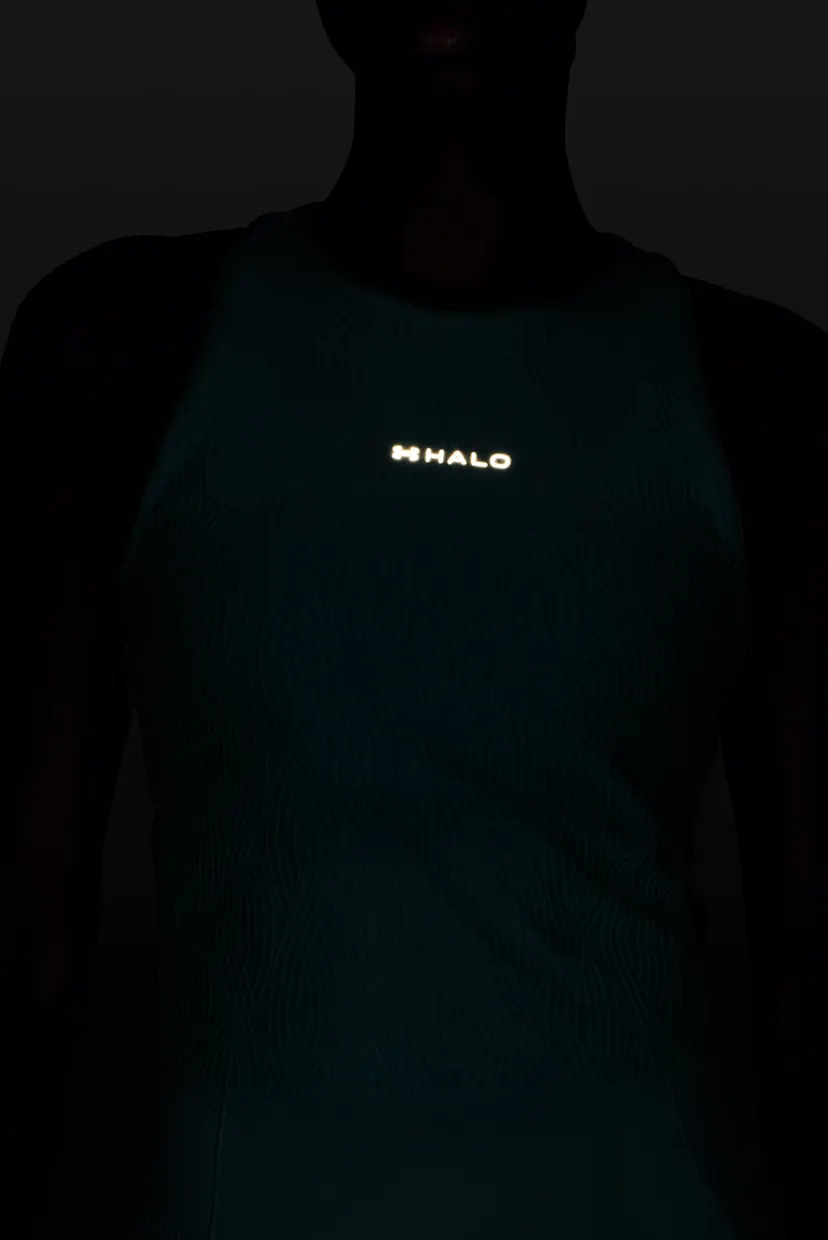 Жіноча бірюзова майка UA Halo Jacquard Knit Tank 4