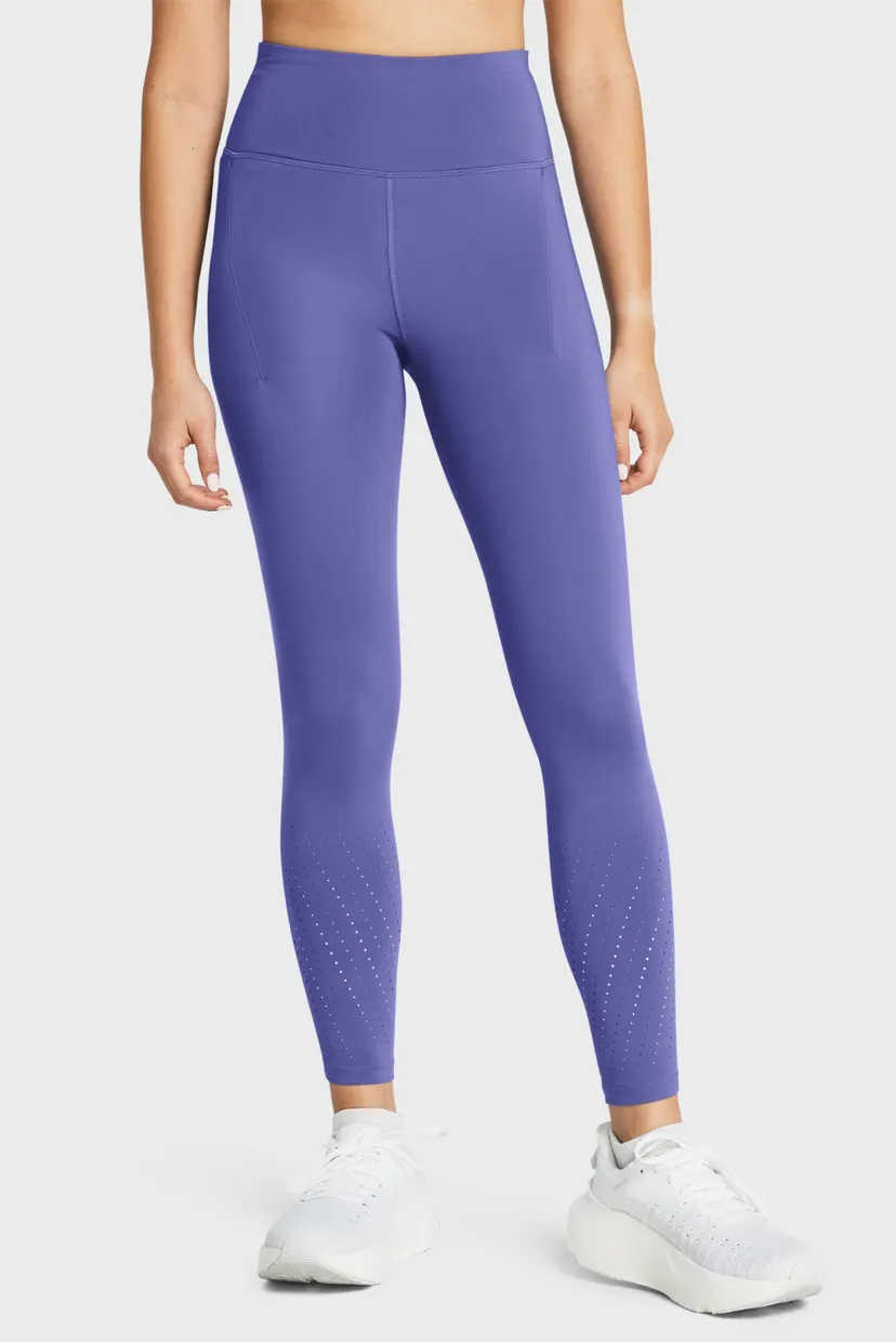 Женские фиолетовые тайтсы UA Launch Elite Ankle Tights Under