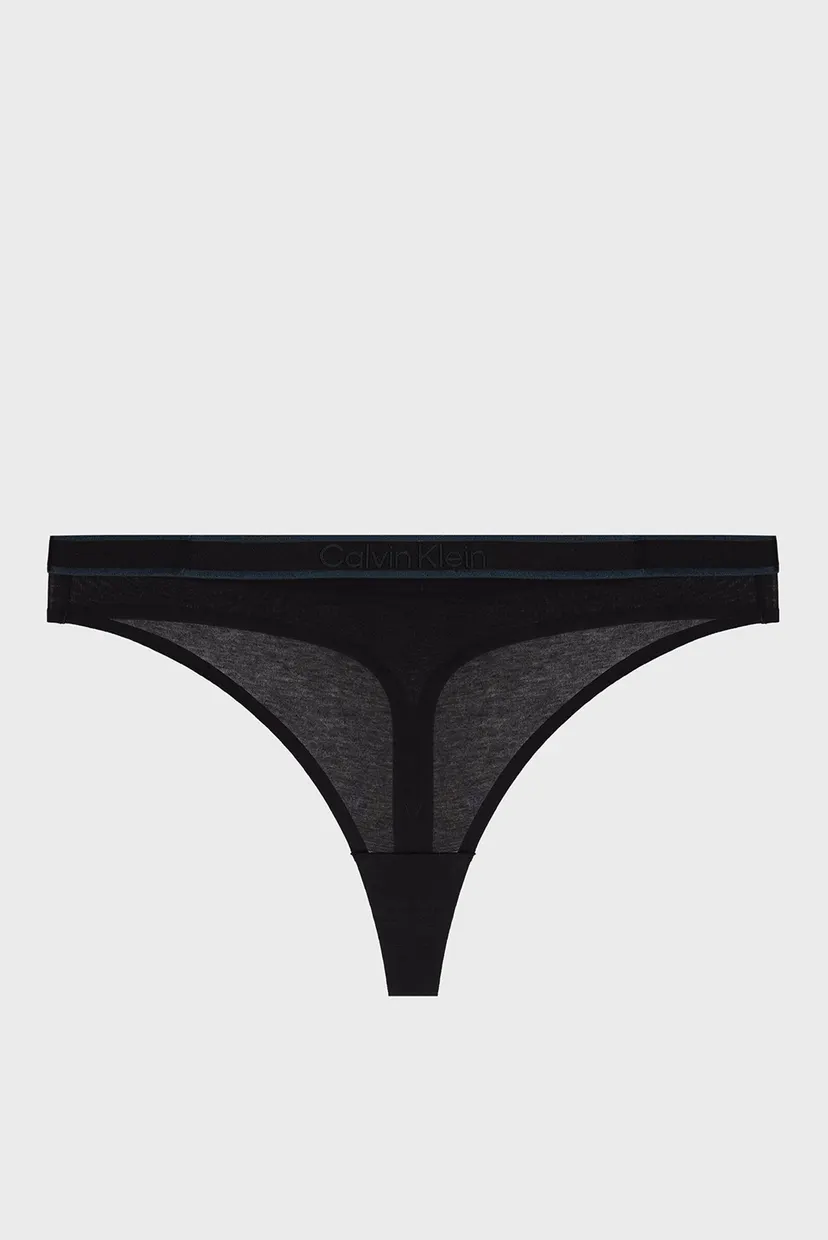 Жіночі чорні трусики THONG 7