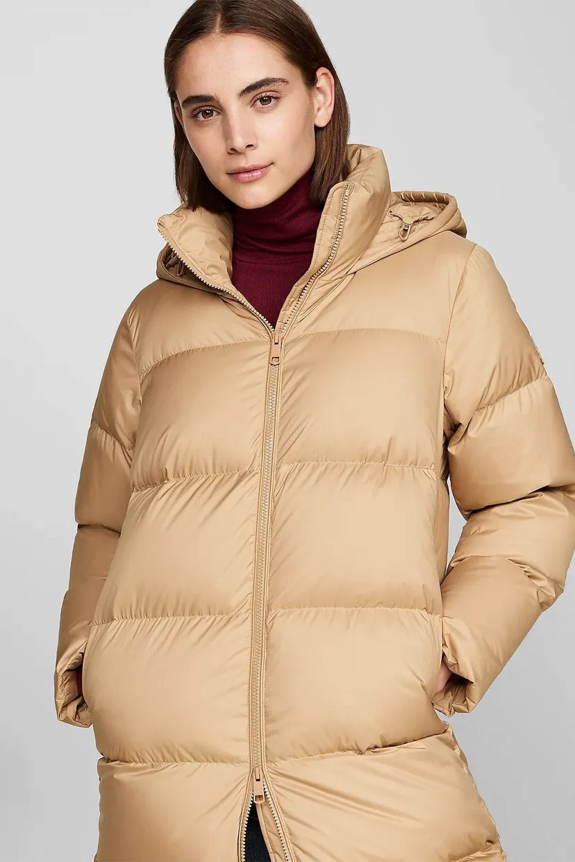 Жіночий бежевий пуховик HW DOWN CASUAL COAT 3