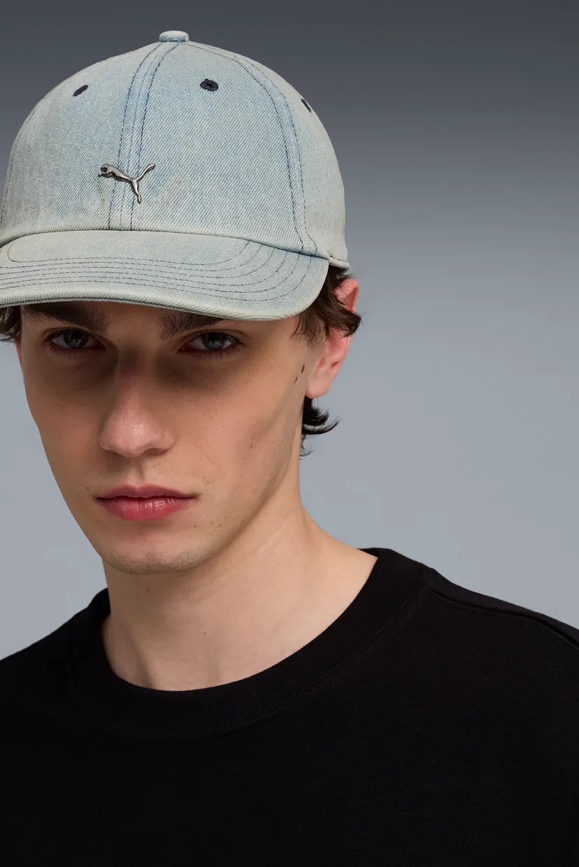 Голубая джинсовая кепка WARDROBE ESS Metal Dad Cap 3