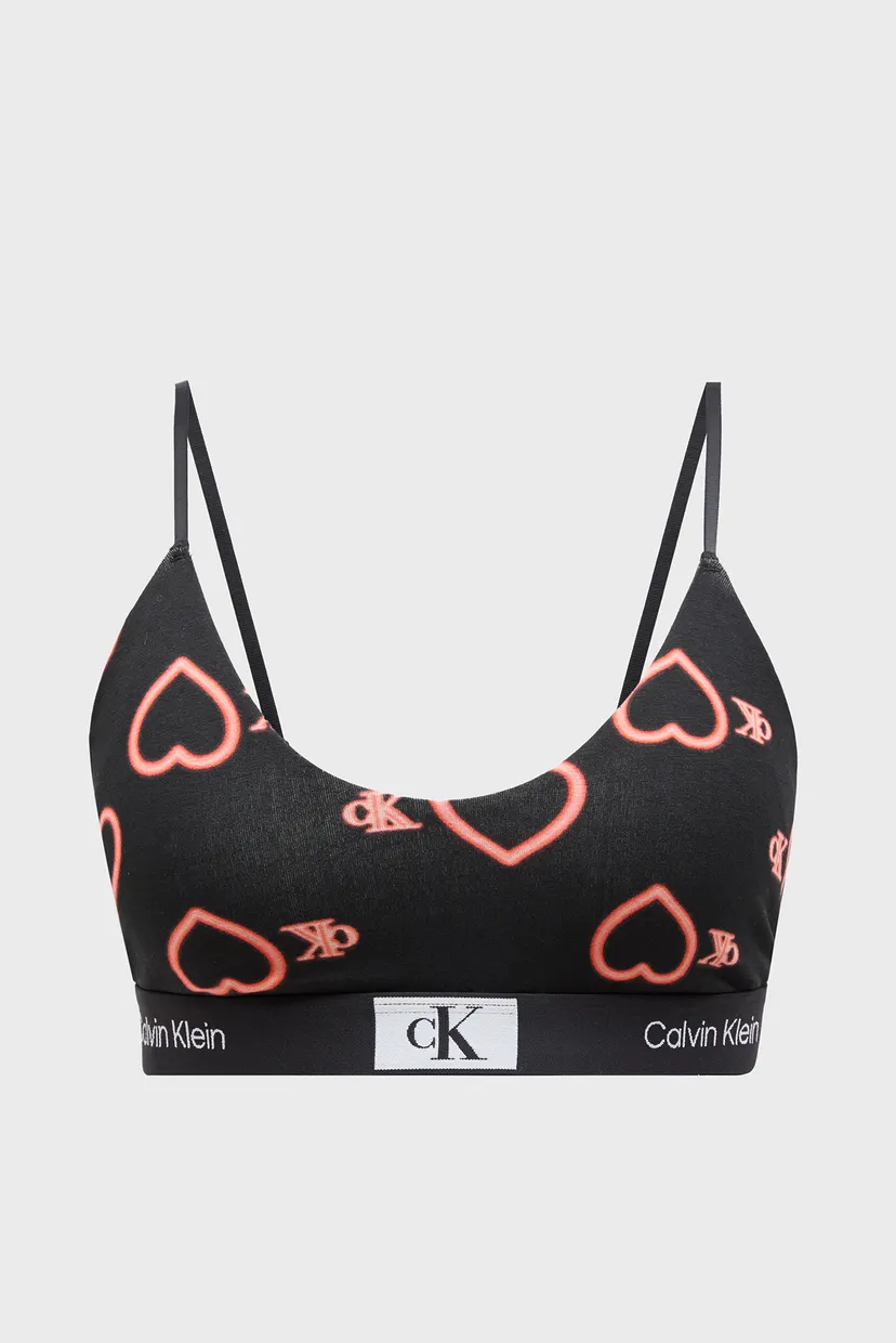 Женский черный топ с узором UNLINED BRALETTE 5