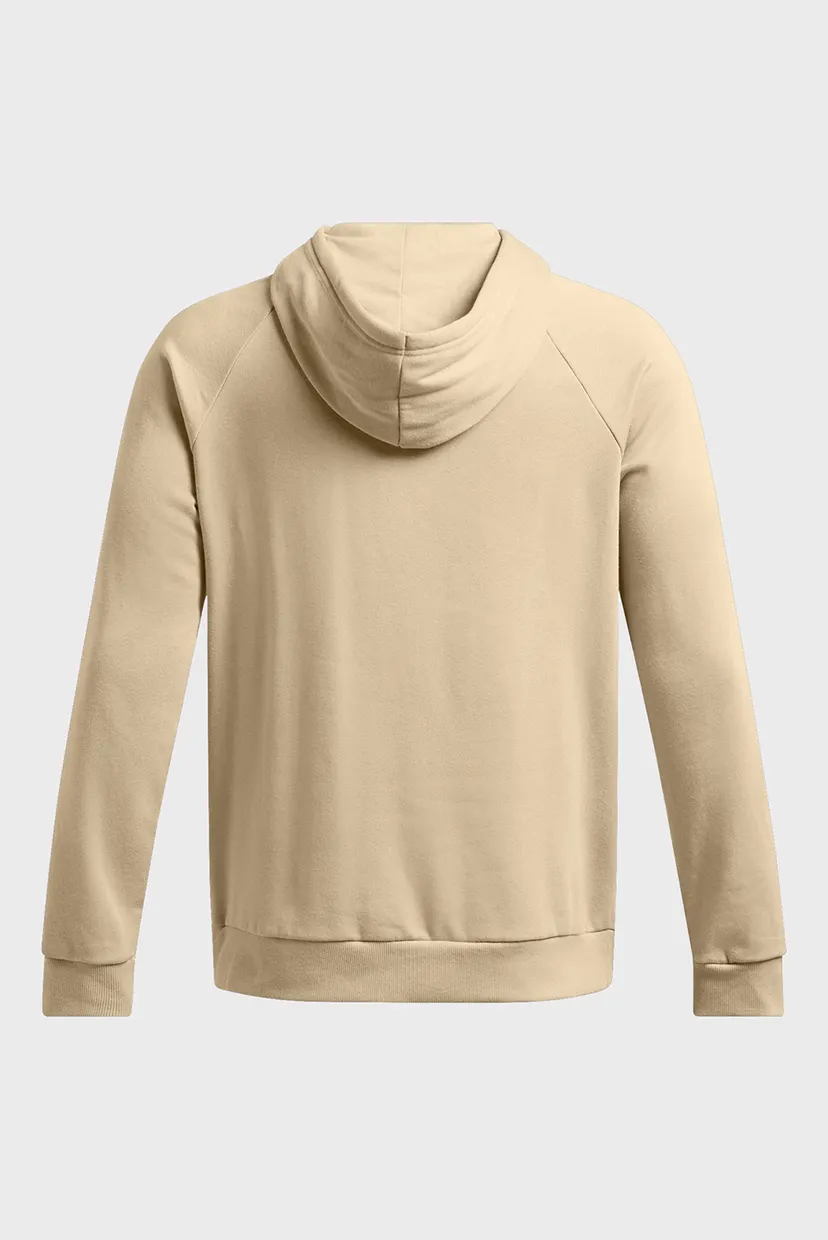Чоловіче бежеве худі UA Rival Fleece Logo HD 5