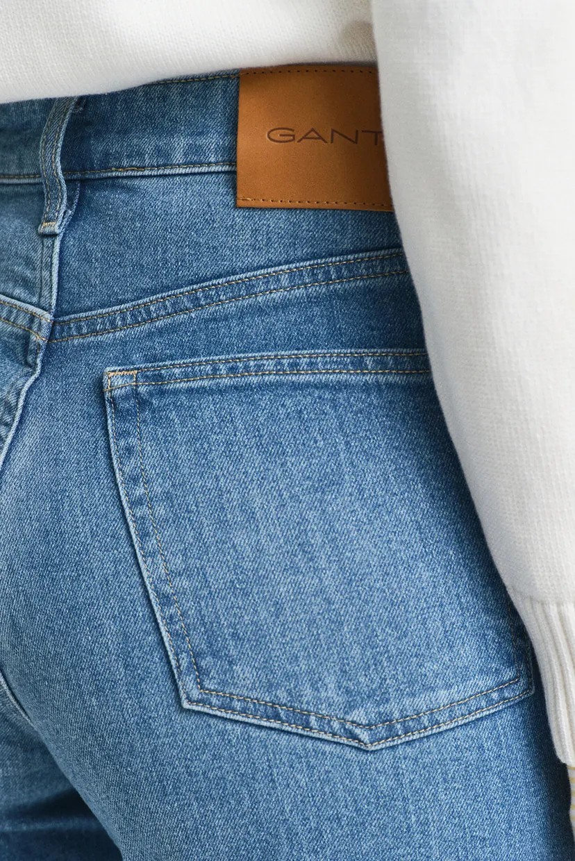 Жіночі сині джинси STRAIGHT LEG JEANS 5