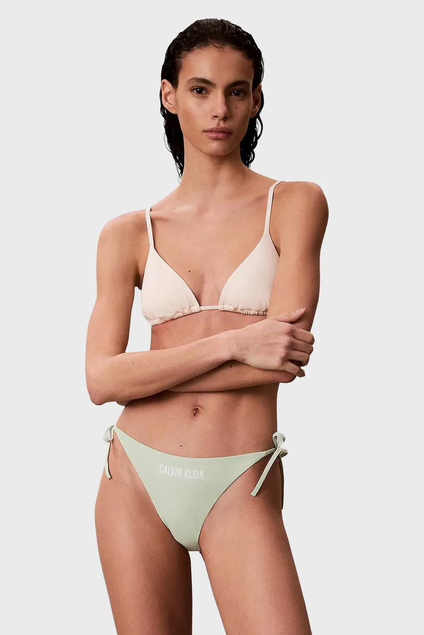 Женские мятные трусики от купальника SIDE TIE BOTTOM 4