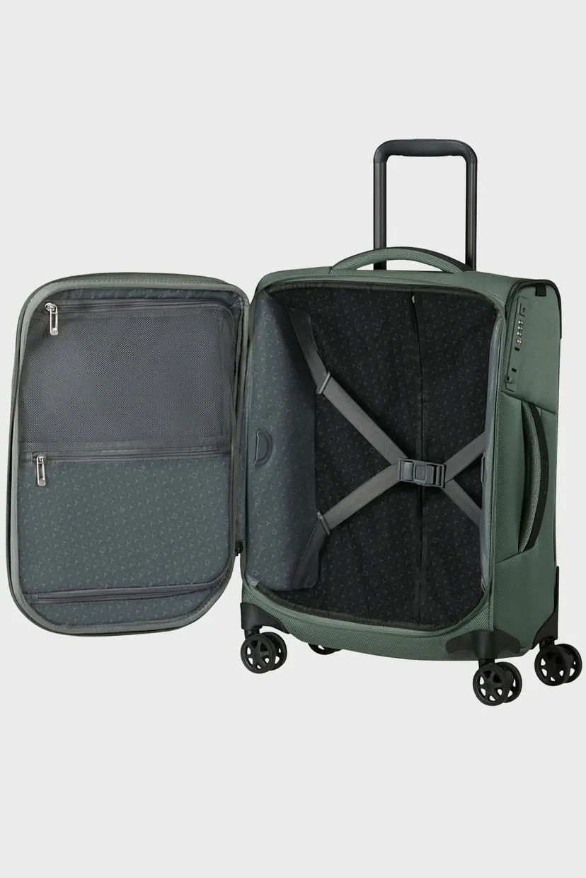 Зеленый чемодан 55 см RESPARK LIGHT SAGE 5