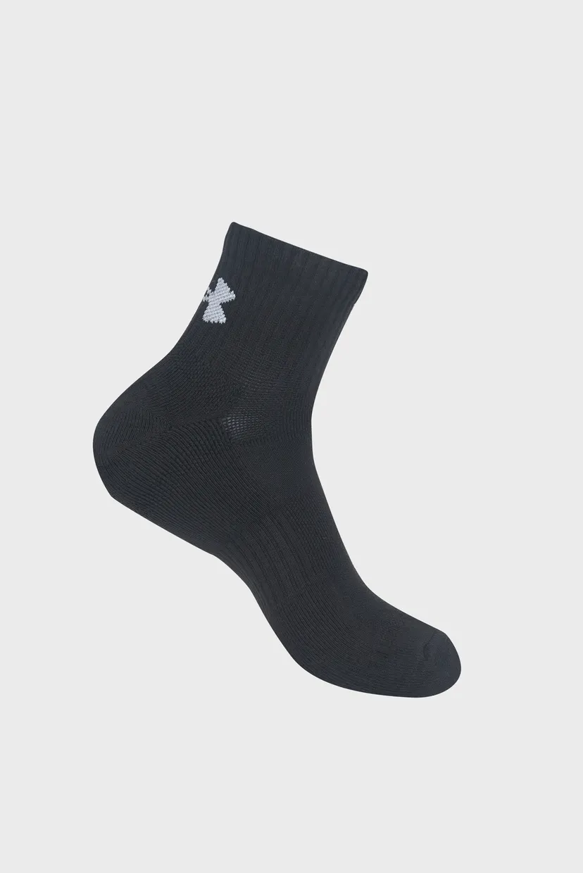 Черные носки (3 пары) Unisex UA TC 3pk Qtr 4