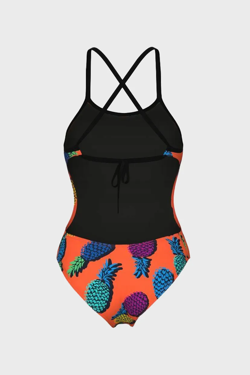 Жіночий купальник з візерунком PINEAPPLES SWIMSUIT TIE BACK 7