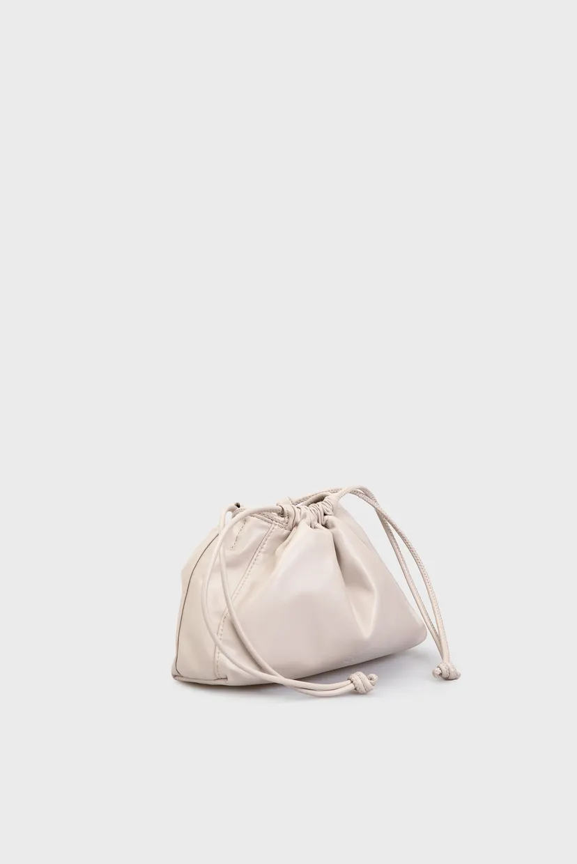 Женская бежевая сумка GATHERED EW CROSSBODY PU 3