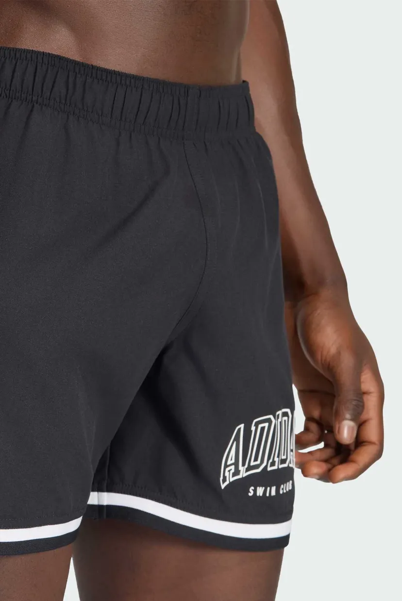 Чоловічі чорні плавальні шорти ADIDAS LOGO 5