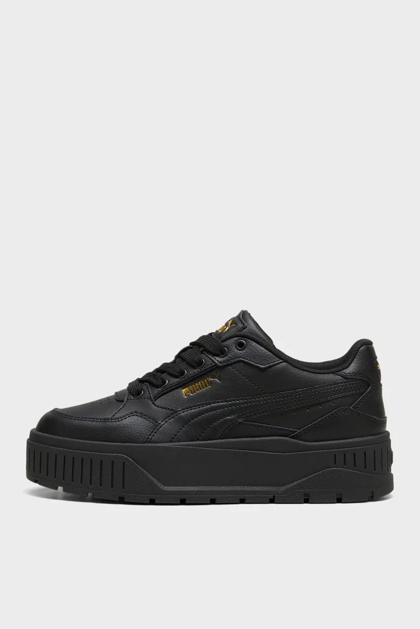 Жіночі чорні шкіряні снікерси Karmen II Idol Sneakers Women 4