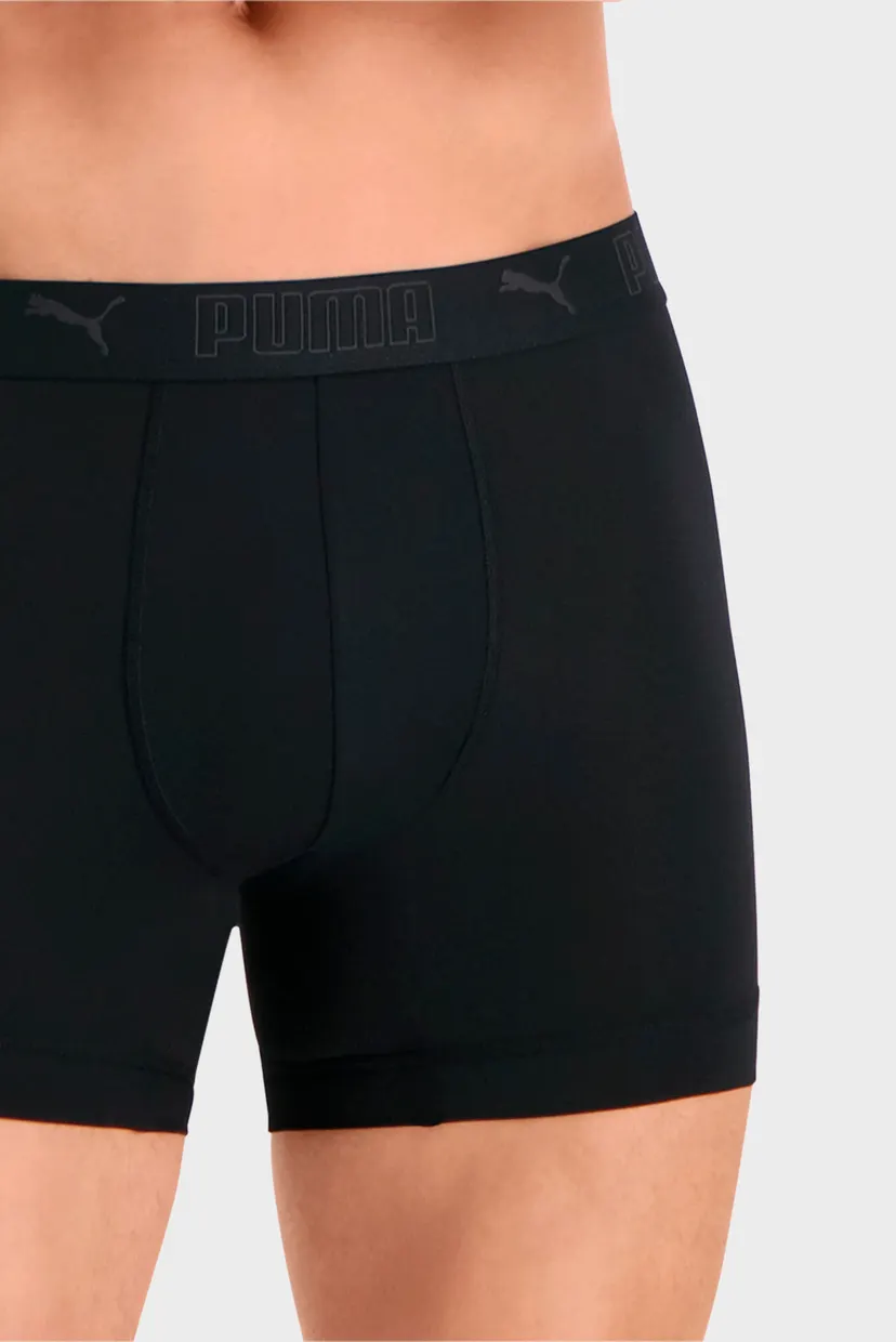 Мужские черные боксеры (2 шт)  PUMA Sport Men’‎s Microfiber Boxers 2 Pack 6