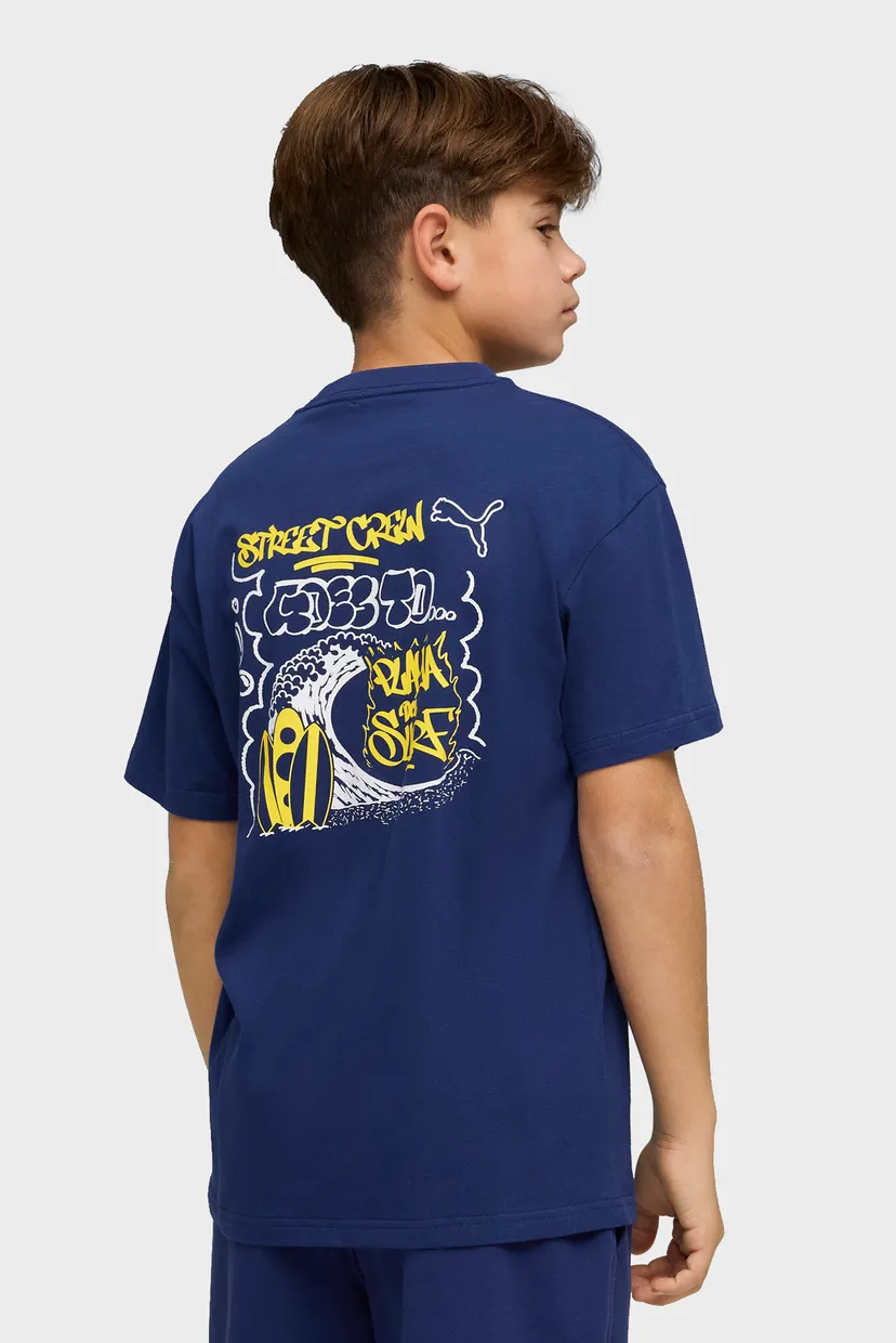 Дитяча темно-синя футболка MID 90s Relaxed Back Graphic Tee Youth 3