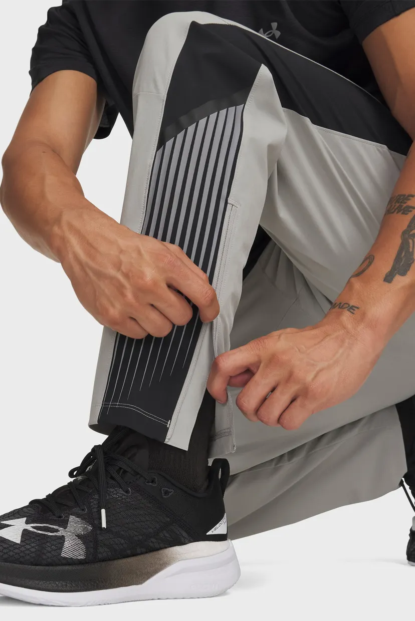 Мужские серые спортивные брюки UA Velociti Storm Pant 4