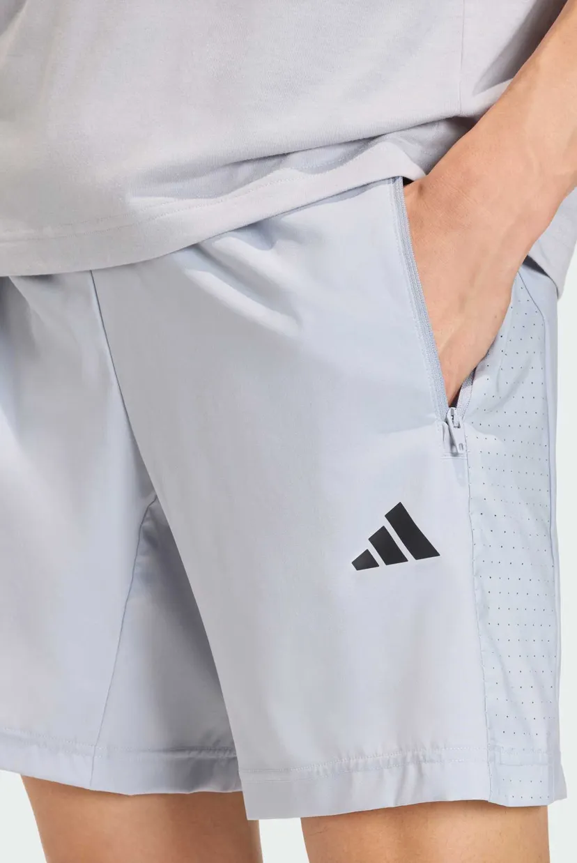 Чоловічі світло-сірі шорти WORKOUT ESSENTIALS BASE WOVEN 4