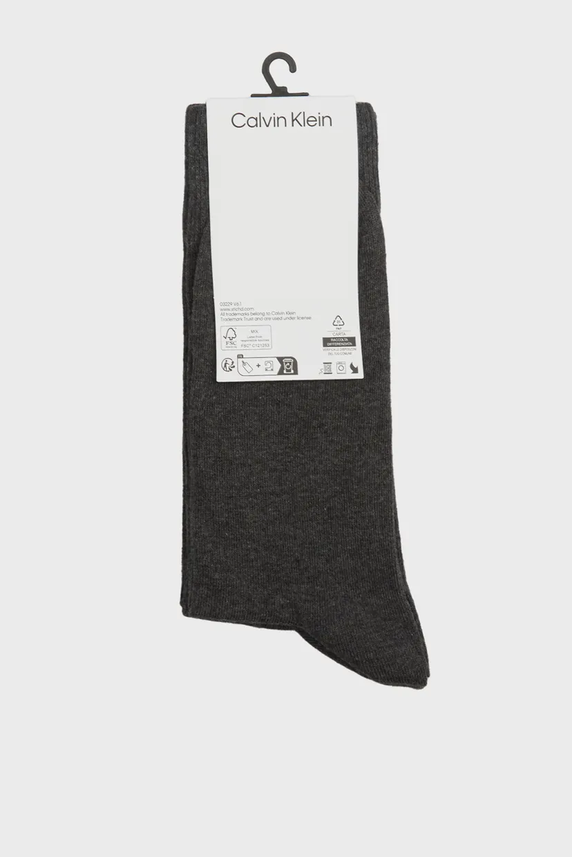 Мужские темно-серые носки (2 пары) CK MEN SOCK 3