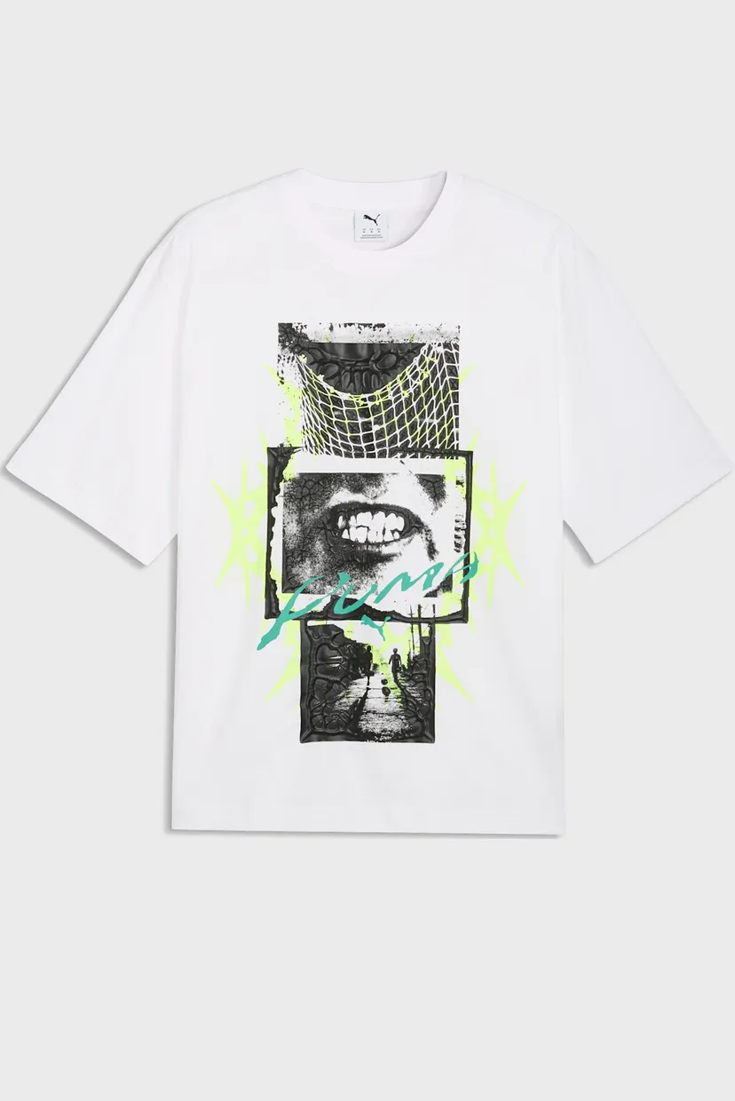 Чоловіча біла футболка PUMATECH-X Graphic Tee Men 4