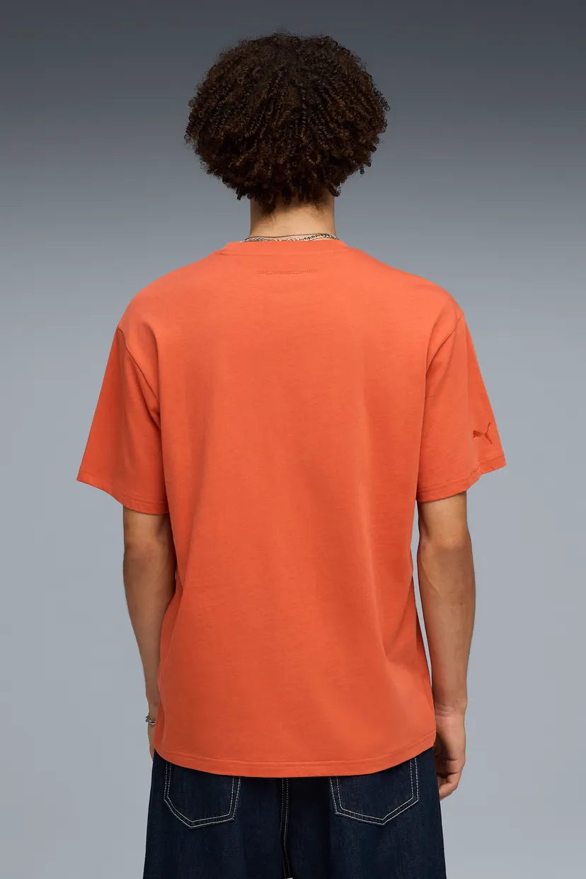 Чоловіча помаранчева футболка PUMA x PORSCHE LEGACY Lifestyle Tee Men 3