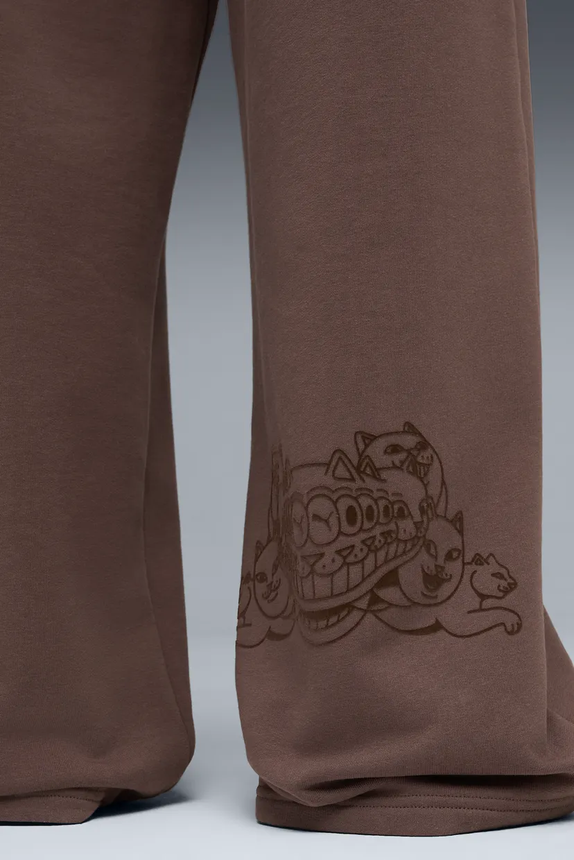 Мужские коричневые спортивные брюки PUMA x RIPNDIP Sweatpants Men 5