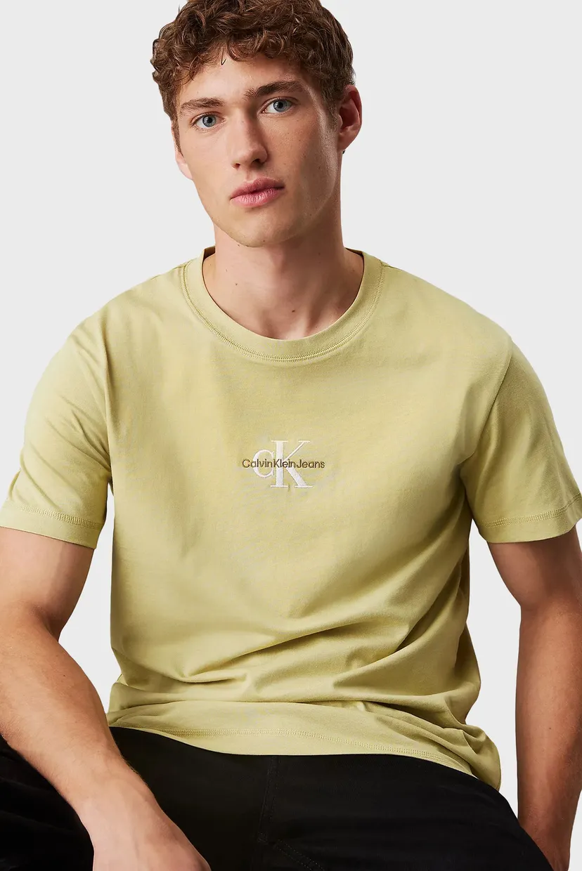 Чоловіча жовта футболка MONOLOGO TEE 4
